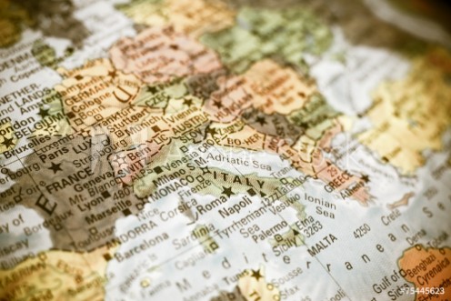 Picture of Close up map Italy